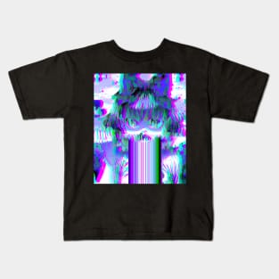 Glitched Anime Manga Girl Glitch Art Kids T-Shirt